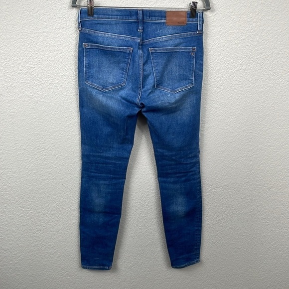 Madewell 8” Skinny Jeans Medium Ames Wash Stretch Classic Casual Sz 28 - Picture 5 of 13